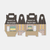 Huis Warming Home Shape Gift Box Bedankdoosjes (Uitgevouwen)