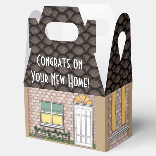 Huis Warming Home Shape Gift Box Bedankdoosjes (Geopend)