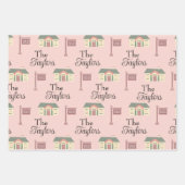 Huis Warming huis items wikkelen papieren vellen (Voorkant 3)