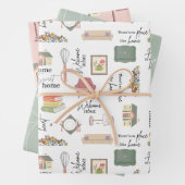 Huis Warming huis items wikkelen papieren vellen (In situ)