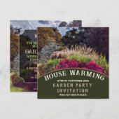Huis Warming Kleurrijke Tuin Party Uitnodiging (Voorkant / Achterkant)