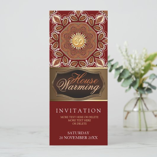 Huis Warming Op Aarde Party Uitnodiging (Staand voorkant)