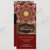 Huis Warming Op Aarde Party Uitnodiging (Voorkant / Achterkant)