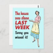 Huis was schoon briefkaart (Voorkant / Achterkant)