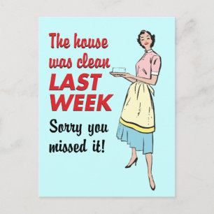 Huis was schoon briefkaart