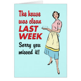 Huis was schoon Kaart