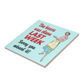 Huis was schoon Tegel Tegeltje (Zijkant)