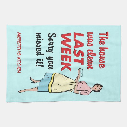 Huis was schoon theedoek (Horizontaal)