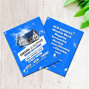 Huis water splash housekeeping flyer