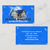 Huis water splash housekeeping Visitekaartje (Voorkant / Achterkant)