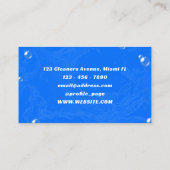 Huis water splash housekeeping Visitekaartje (Achterkant)