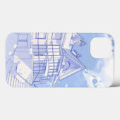 huis: waterverf tekenen Case-Mate iPhone case (Achterkant (horizontaal))
