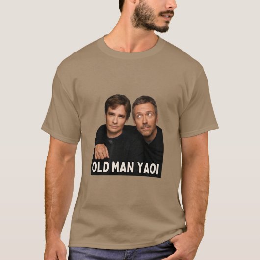 huis wilson oude man yaoi retro t-shirt (Voorkant)