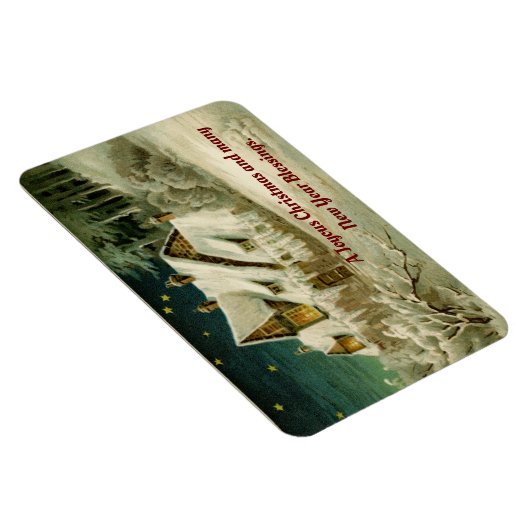  Huis Winterscène Magneet (Rechterzijde)