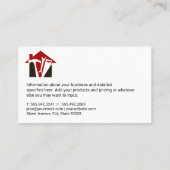 Huis Wrench en Hammer Saw | herstellen Visitekaartje (Achterkant)