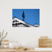 Huis Zeilboot Vane II Poster (Keuken)