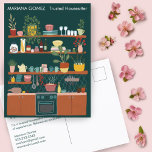Huis Zitting Pet Sitting Housesitter Cute Unique Briefkaart<br><div class="desc">Show uw stijl met deze met de hand getekende leuke keukenillustratie op de voor- en achterkant van het marketing briefkaart. Perfect voor huisopnemers, thuisdiensten, makelaars en makelaars, kredietverstrekkers, hypotheekmakelaars, verhuizers, interieurontwerpers, home staging en anderen op dit gebied. Voeg je eigen tekst toe om het te laten schitteren! Check mijn shop...</div>