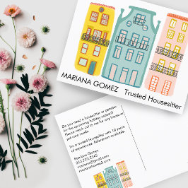 Huis Zitting Pet Sitting Housesitter Cute Unique Briefkaart