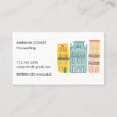 Huis Zitting Pet Sitting Housesitter Cute Unique Visitekaartje (Achterkant)