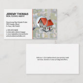 Huis zoeken Logo | Uitzicht op buurtniveau Visitekaartje (Voorkant / Achterkant)