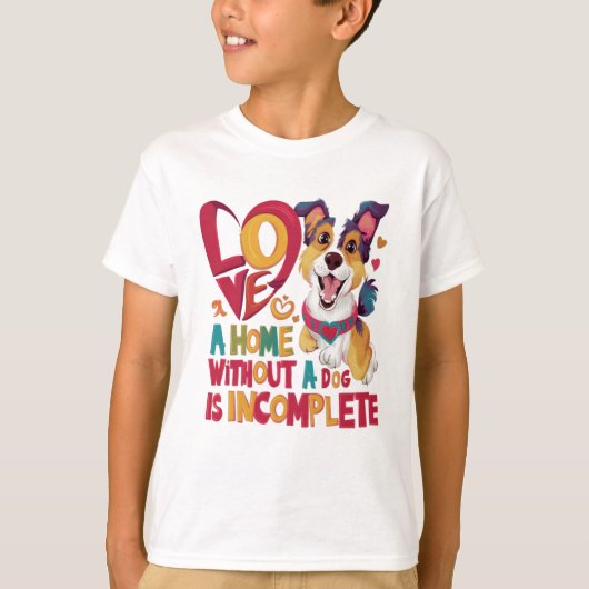 Huis zonder hond onvolledig t-shirt (Voorkant)