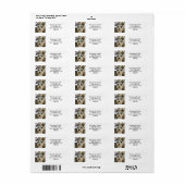 Huisadres op foto retourzending etiket (Full Sheet)