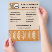 Huisapparatuur Reparaties Afscheur stroken Flyer (Hand)