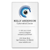 huisarts | Praktijk MD | Optometrie Logo Magnetisch Visitekaartje (Voorkant Verticaal)