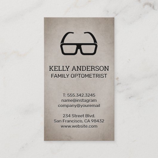 Huisarts | Praktijk MD | Optometrie Visitekaartje (Voorkant)