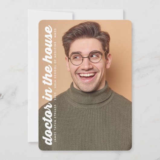 HUISARTS RETRO 2 Foto AFSTUDEERDER MEDICAL Aankondiging (Voorkant)