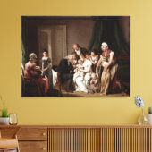 Huisarts vaccineren kind oude olieverfschilderij canvas afdruk (Insitu (Woonkamer))