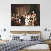 Huisarts vaccineren kind oude olieverfschilderij canvas afdruk (Insitu (Slaapkamer))