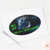 Huisartsen Radio! autosticker Ovale Sticker (Envelop)