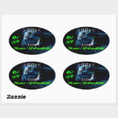 Huisartsen Radio! autosticker Ovale Sticker (Vel)