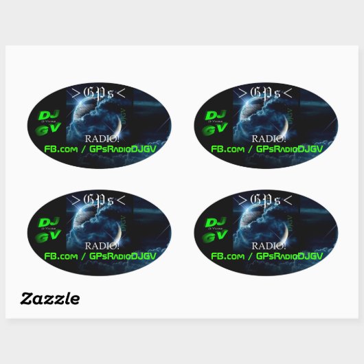 Huisartsen Radio! autosticker Ovale Sticker (Vel)