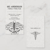 huisartsenpraktijk | Medisch symbool Visitekaartje (Voorkant / Achterkant)
