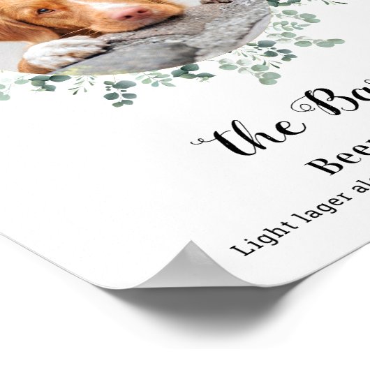 Huisbar drank hond Bar aangepaste foto huisdier br Poster (Hoek)