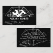 Huisblauwdrukken | architect | Bouwgereedschappen Visitekaartje (Voorkant / Achterkant)