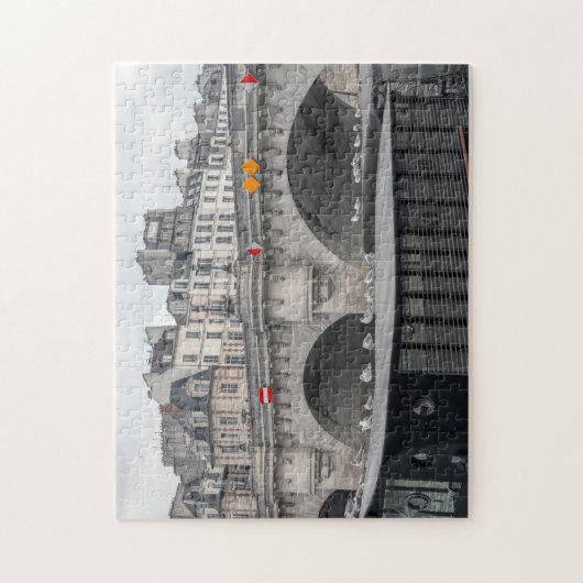 Huisboot bij Pont Neuf - Parijs, Frankrijk Legpuzzel (Verticaal)