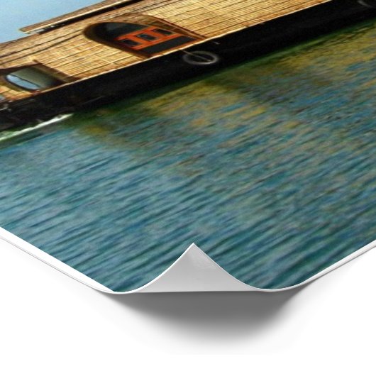 Huisboot in India Poster (Hoek)