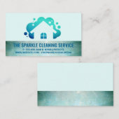 Huisbubbels | schoonmaakdienst visitekaartje (Voorkant / Achterkant)