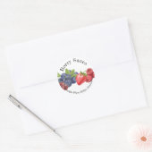 Huisconserveringsbedrijf Mixed Berry Saus Voedseti Ronde Sticker (Envelop)