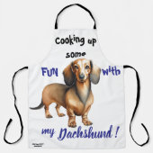 Huisdachshond Bruin Schort (Voorkant)