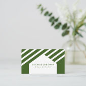 Huisdak Real Estate QR Code Visitekaartje (Staand voorkant)