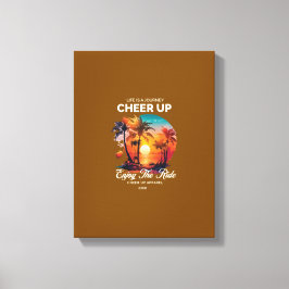 HUISDECORATIE LEVENSREIS OPBEUREN CANVAS PRINT