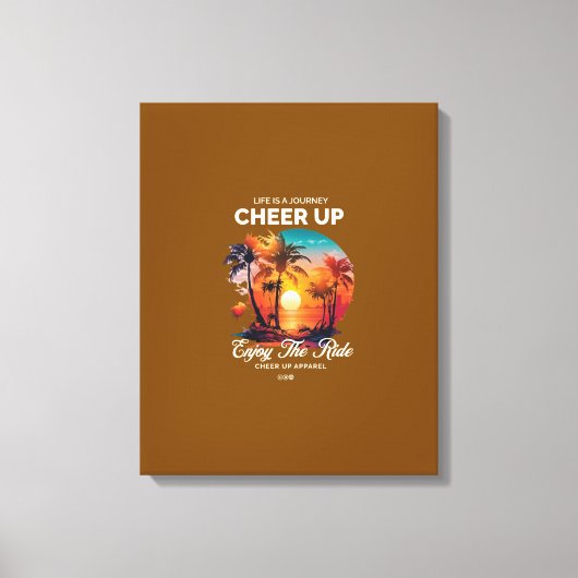 HUISDECORATIE LEVENSREIS OPBEUREN CANVAS PRINT (Voorkant)