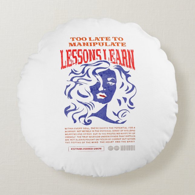 HUISDECORATIE MANIPULEER LESSEN LEREN RONDE KUSSEN (Voorkant)