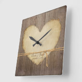 Huisdecoratie Roestige Houten Schutting Planken Ha Vierkante Klok (Hoek)