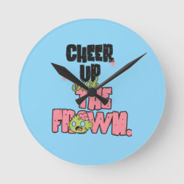HUISDECORATIE VERPLETTER DE FRONS CHEER UP WANDKLo Ronde Klok