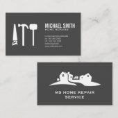 Huisdiensten  Reparatie | Vastgoedbeheer Visitekaartje (Voorkant / Achterkant)